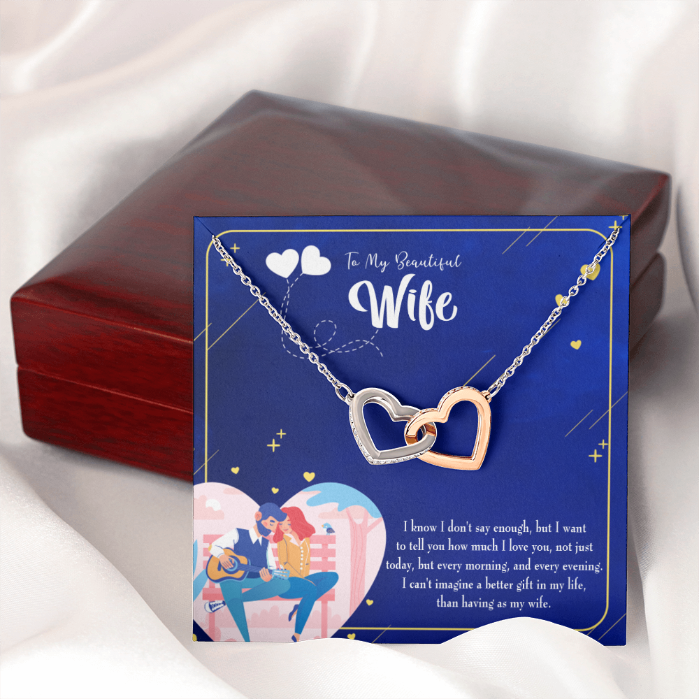 To My Wife Better Gift Inseparable Necklace-Express Your Love Gifts