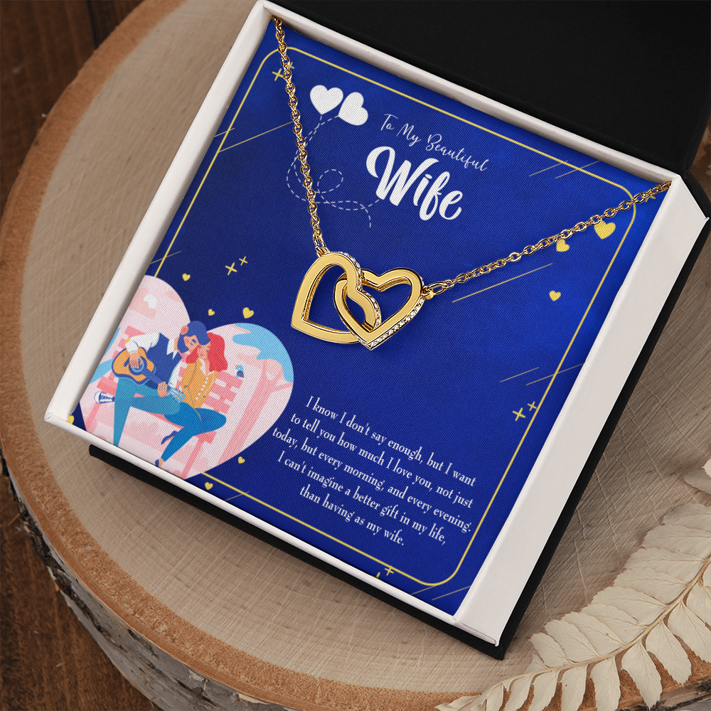 To My Wife Better Gift Inseparable Necklace-Express Your Love Gifts