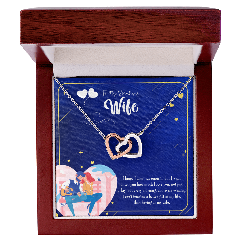To My Wife Better Gift Inseparable Necklace-Express Your Love Gifts