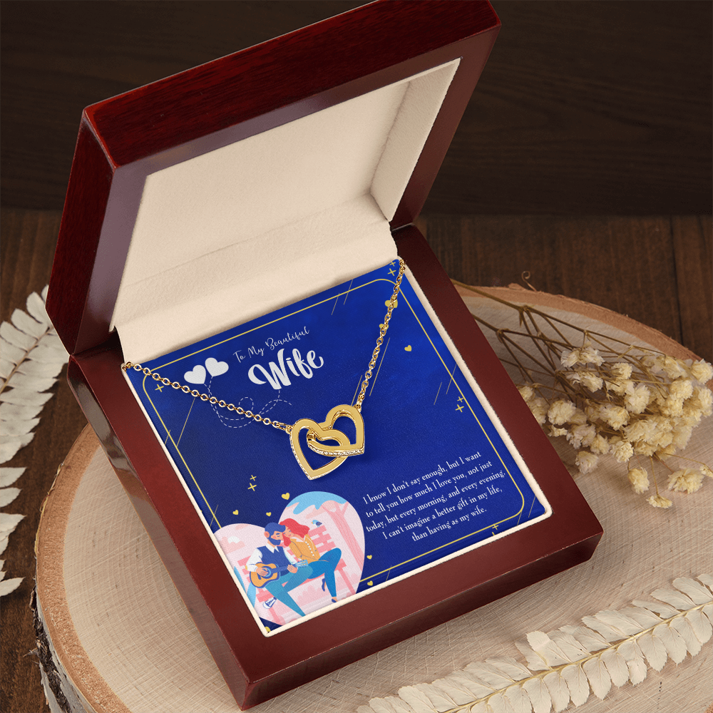 To My Wife Better Gift Inseparable Necklace-Express Your Love Gifts