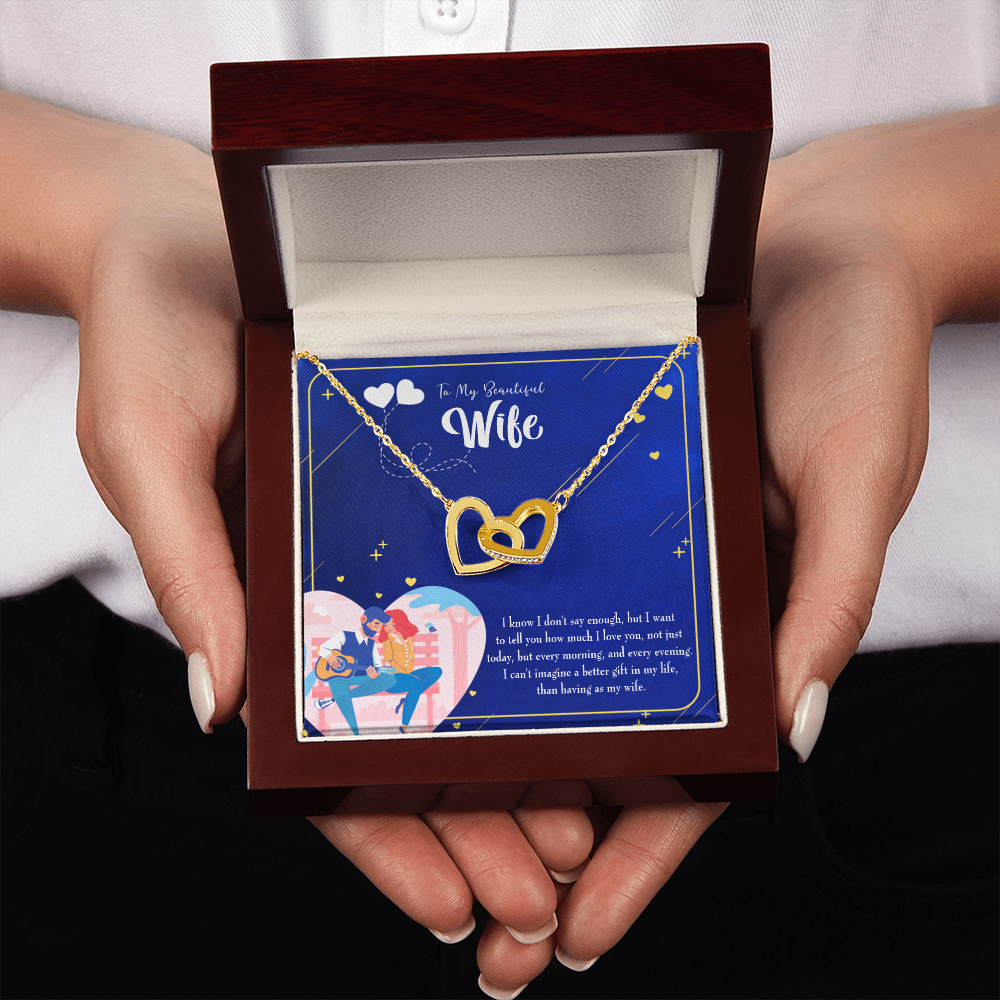 To My Wife Better Gift Inseparable Necklace-Express Your Love Gifts