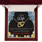 To My Wife Birthday Message Forever and Together Inseparable Necklace-Express Your Love Gifts