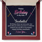 To My Wife Birthday Message Gem Like You Custom Name Necklace-Express Your Love Gifts