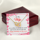 To My Wife Birthday Message Love and Affection Inseparable Necklace-Express Your Love Gifts