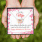 To My Wife Birthday Message Love and Affection Inseparable Necklace-Express Your Love Gifts