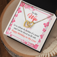 To My Wife Birthday Message Love and Affection Inseparable Necklace-Express Your Love Gifts