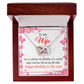 To My Wife Birthday Message Love and Affection Inseparable Necklace-Express Your Love Gifts