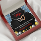 To My Wife Birthday Message Love You Sweetly Inseparable Necklace-Express Your Love Gifts