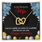 To My Wife Birthday Message Love You Sweetly Inseparable Necklace-Express Your Love Gifts