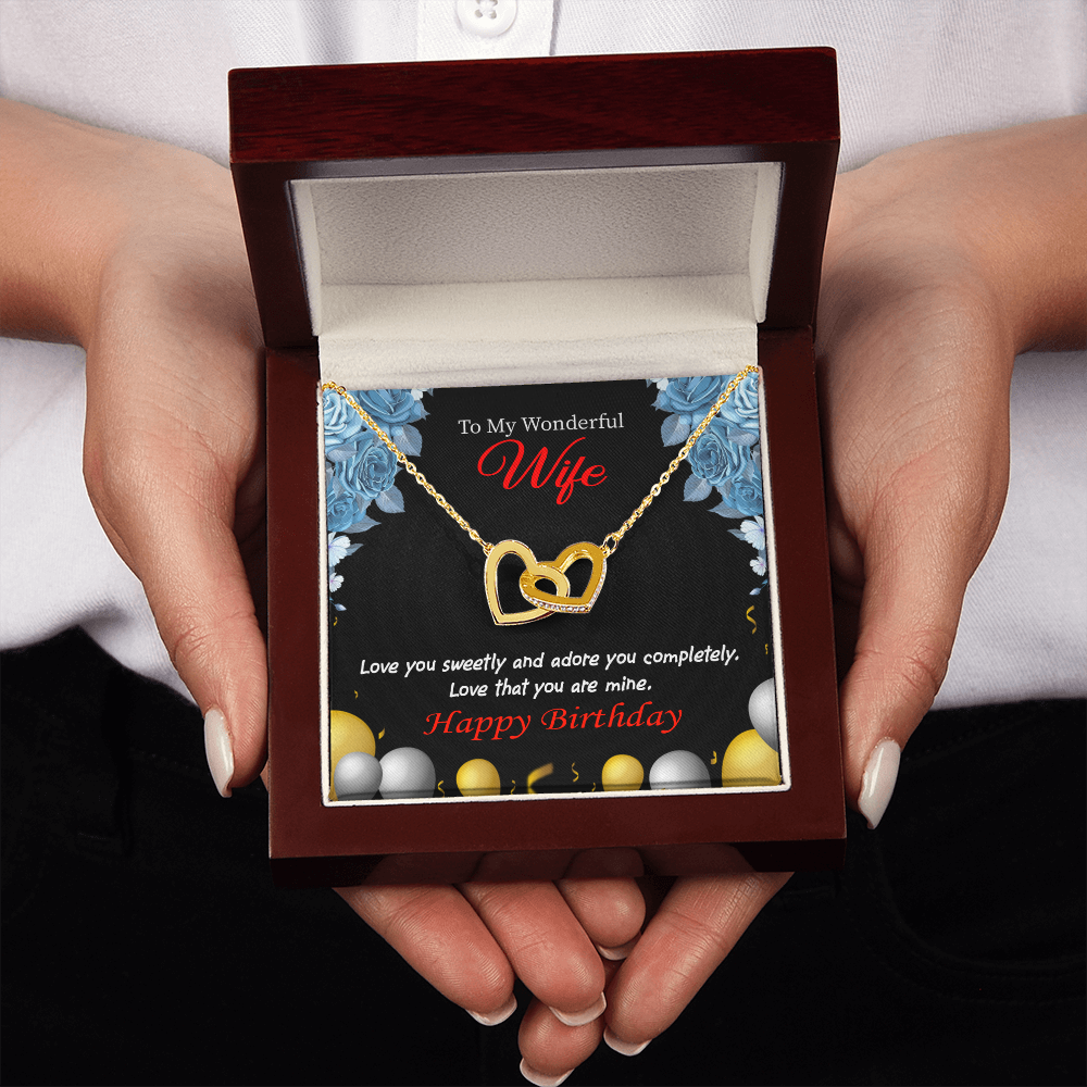 To My Wife Birthday Message Love You Sweetly Inseparable Necklace-Express Your Love Gifts