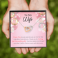 To My Wife Birthday Message Loving Me Unconditionally Inseparable Necklace-Express Your Love Gifts