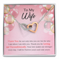 To My Wife Birthday Message Loving Me Unconditionally Inseparable Necklace-Express Your Love Gifts