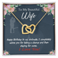 To My Wife Birthday Message Wife I Completely Adore Inseparable Necklace-Express Your Love Gifts