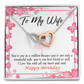 To My Wife Birthday Message Wonderful Best Friend Wife Inseparable Necklace-Express Your Love Gifts