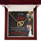 To My Wife Birthday Message You Make me Better Inseparable Necklace-Express Your Love Gifts