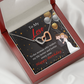 To My Wife Birthday Message You Make me Better Inseparable Necklace-Express Your Love Gifts