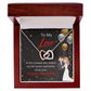 To My Wife Birthday Message You Make me Better Inseparable Necklace-Express Your Love Gifts