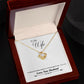 To My Wife Bleesed the Broken Road Infinity Knot Necklace Message Card-Express Your Love Gifts