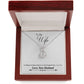 To My Wife Blessed the Broken Road Eternal Hope Necklace Message Card-Express Your Love Gifts