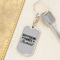 To My Wife Boyfriend Fiance Husband Keychain Stainless Steel or 18k Gold Dog Tag Keyring-Express Your Love Gifts