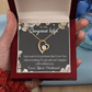 To My Wife Can’t Imagine a Life Without You Forever Necklace w Message Card-Express Your Love Gifts
