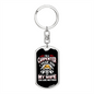 To My Wife Carpenter Fears God and Wife Keychain Stainless Steel or 18k Gold Dog Tag Keyring-Express Your Love Gifts