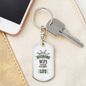 To My Wife Cruising Partners For Life Keychain Stainless Steel or 18k Gold Dog Tag Keyring-Express Your Love Gifts