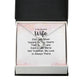 To My Wife Distance Never Separates Tow Hearts Forever Necklace w Message Card-Express Your Love Gifts