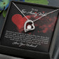 To My Wife Distance Teaches Us Forever Necklace w Message Card-Express Your Love Gifts