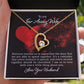 To My Wife Distance Teaches Us Forever Necklace w Message Card-Express Your Love Gifts