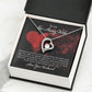 To My Wife Distance Teaches Us Forever Necklace w Message Card-Express Your Love Gifts