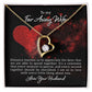 To My Wife Distance Teaches Us Forever Necklace w Message Card-Express Your Love Gifts