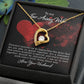 To My Wife Distance Teaches Us Forever Necklace w Message Card-Express Your Love Gifts