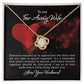 To My Wife Distance Teaches Us Infinity Knot Necklace Message Card-Express Your Love Gifts