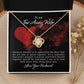 To My Wife Distance Teaches Us Infinity Knot Necklace Message Card-Express Your Love Gifts