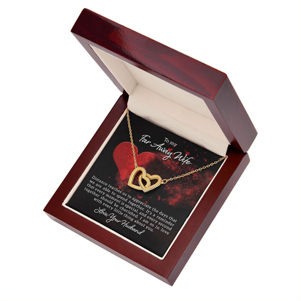 To My Wife Distance Teaches Us Inseparable Necklace-Express Your Love Gifts