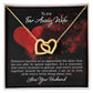 To My Wife Distance Teaches Us Inseparable Necklace-Express Your Love Gifts