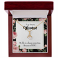 To My Wife Dream Come True Alluring Ribbon Necklace Message Card-Express Your Love Gifts