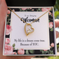 To My Wife Dream Come True Forever Necklace w Message Card-Express Your Love Gifts