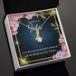To My Wife En el día de su Boda Alluring Ribbon Necklace Message Card-Express Your Love Gifts