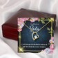 To My Wife En el día de su Boda Forever Necklace w Message Card-Express Your Love Gifts