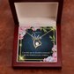 To My Wife En el día de su Boda Forever Necklace w Message Card-Express Your Love Gifts