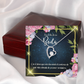 To My Wife En el día de su Boda Forever Necklace w Message Card-Express Your Love Gifts