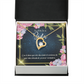 To My Wife En el día de su Boda Forever Necklace w Message Card-Express Your Love Gifts