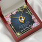 To My Wife Every Good Gift Forever Necklace w Message Card-Express Your Love Gifts