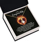 To My Wife Every Time I See You Alluring Ribbon Necklace Message Card-Express Your Love Gifts