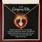 To My Wife Every Time I See You Alluring Ribbon Necklace Message Card-Express Your Love Gifts