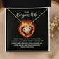 To My Wife Every Time I See You Infinity Knot Necklace Message Card-Express Your Love Gifts