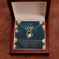 To My Wife Every You Mean More To Me Birthday Message Forever Necklace w Message Card-Express Your Love Gifts