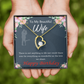 To My Wife Everything is Wonderful Forever Birthday Message Necklace w Message Card-Express Your Love Gifts